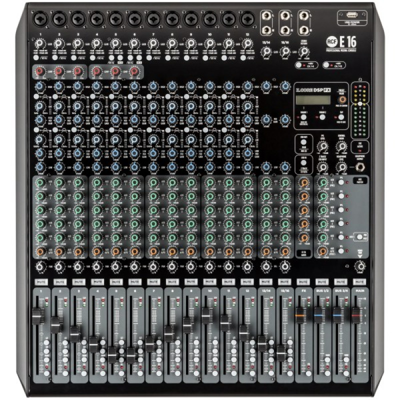 RCF E16 16-Channel Mixing Console with Superior Effects AND EQS